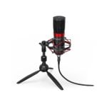 Endorfy Solum Streaming T USB-Mikrofon mit Stativ und Pop-Filter, Schwarz Endorfy Solum Streaming T USB-Mikrofon mit Stativ und Pop-Filter, Schwarz