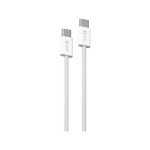 Câble USB-C Uni 60 W 3 A 1 m TPE Nylon Charge rapide Blanc Câble USB-C Uni 60 W 3 A 1 m TPE Nylon Charge rapide Blanc
