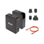 Club 3D GaN Ladegerät 140W 1x USB-A 3x USB-C PPS PD3.1 Schwarz Multikompatibel