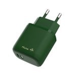 Cargador Hune AT-ACC-WA-133BOS ECO Dual 20W Verde Bosque USB-A USB-C Reciclado Cargador Hune AT-ACC-WA-133BOS ECO Dual 20W Verde Bosque USB-A USB-C Reciclado