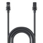 Câble Starlink 45 m noir, connecteurs mâle-mâle droits spiralés Câble Starlink 45 m noir, connecteurs mâle-mâle droits spiralés