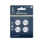 Lot de 4 piles bouton MediaRange MRBAT132 CR2032 au lithium 3 V 220-240 mAh