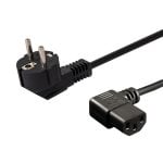Cavo di alimentazione Savio Schuko-IEC C13 1,2m 3 poli rame nero 250V angolare Cavo di alimentazione Savio Schuko-IEC C13 1,2m 3 poli rame nero 250V angolare