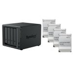 Synology NAS-Festplatte, 4 x HDD eingelegt, 4 Schächte, 2,5 GbE, DS925+, auf Datenschutz getestetes System Synology NAS-Festplatte, 4 x HDD eingelegt, 4 Schächte, 2,5 GbE, DS925+, auf Datenschutz getestetes System