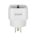 Adaptador de Enchufe Savio AP-03 3750W 15A 100-250V US/EU Compacto Blanco