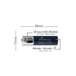 Pack de batteries rechargeables Mediarange MRBAT160 AAA 1,5 V 500 mAh, 4 unités lithium-ion