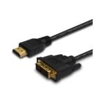 Cable HDMI a DVI 1.5 m Savio CL-10 macho-macho chapado en oro negro Cable HDMI a DVI 1.5 m Savio CL-10 macho-macho chapado en oro negro