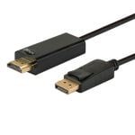 Savio CL-56 1,5 m HDMI 1080p vergoldetes DisplayPort-Kabel, Schwarz Savio CL-56 1,5 m HDMI 1080p vergoldetes DisplayPort-Kabel, Schwarz