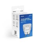 Adaptador de viaje Savio AP-01 US a EU 15A 3750W compacto con toma de tierra Adaptador de viaje Savio AP-01 US a EU 15A 3750W compacto con toma de tierra