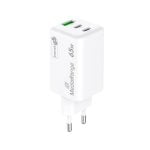 Cargador MediaRange MRMA116-2 65W Blanco 2x USB-C 1x USB-A Carga rápida Cargador MediaRange MRMA116-2 65W Blanco 2x USB-C 1x USB-A Carga rápida