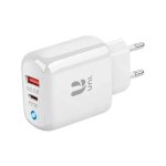 Chargeur Unico Plus HC1278 30 W double USB-C + USB-A Power Delivery 3 A Blanc