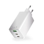 Carregador Hune Eco 100W 2 USB-C USB-A GaN Branco Neve