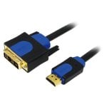 Cavo LogiLink CHB3103 HDMI a DVI-D 3 m maschio/maschio contatti dorati nero Cavo LogiLink CHB3103 HDMI a DVI-D 3 m maschio/maschio contatti dorati nero