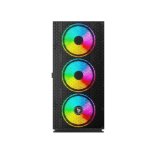 Torre Savio Raptor X1 ARGB 4 Ventiladores Cristal Templado Control Voz USB 3.0