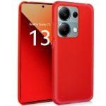Capa de silicone cool para Xiaomi Redmi Note 13 Pro/Note 14S/Poco M6 Pro (Vermelho)