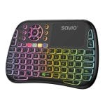 Teclado Savio KW-04 QWERTY Touchpad Wireless USB C Multicolor 300mAh Teclado Savio KW-04 QWERTY Touchpad Wireless USB C Multicolor 300mAh