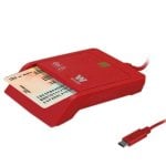 Lecteur DNI Woxter PE26-199 Adaptateur USB Type C USB-A rouge LED compatible carte à puce Lecteur DNI Woxter PE26-199 Adaptateur USB Type C USB-A rouge LED compatible carte à puce