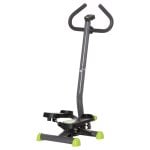 Homcom Máquina De Step Con Pantalla Lcd Manillar 55x44x108 Cm Gris