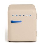 Frigorífico Create Mini Retro 50cm 48L F Eficiencia Energética Europea Blanco