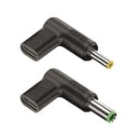 Clavija adaptador corriente portátil NGS BUD-D 2 unidades USB-C ángulo recto Dell