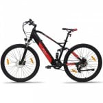 Vélo électrique Alfa Romeo Racing Full 29″ en aluminium, Shimano 7V, suspension intégrale, éclairage LED Vélo électrique Alfa Romeo Racing Full 29″ en aluminium, Shimano 7V, suspension intégrale, éclairage LED