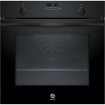 Horno eléctrico Balay 3HA5749N3 71L Negro Pirolítico+Hidrolítico Display LED Raíles Flex