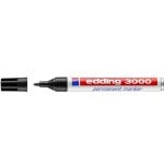 Marcador Edding 3000 Permanente Ponta Redonda De 1.5mm Recarregável Preto