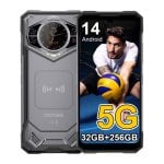 Doogee S200 32 Go RAM 256 Go 5G Châssis robuste Batterie 10100 mAh Double écran