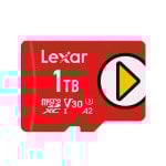 Lexar PLAY MicroSDXC 1TB UHS-I U3 V30 150MB/s Vermelho Gaming 4K Lexar PLAY MicroSDXC 1TB UHS-I U3 V30 150MB/s Vermelho Gaming 4K