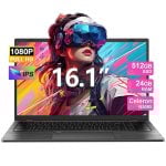Portátil Vanwin 16.1″ Celeron N5095 24GB 512GB SSD Win 11 PRO Teclado Retroiluminado