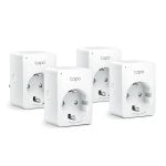 Prise intelligente TP-Link Tapo P100 Wi-Fi Bluetooth Commande vocale Pack 4
