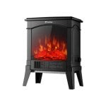 Chimenea eléctrica Purline CHE-100 retro negra 1500W control mecánico 35x22x46cm Chimenea eléctrica Purline CHE-100 retro negra 1500W control mecánico 35x22x46cm