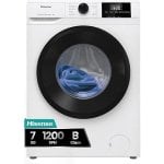 Máquina de lavar roupa Hisense WF1G7021BW 7 kg, carregamento frontal, 1200 rpm, classe B, vapor branco, 99,9% Máquina de lavar roupa Hisense WF1G7021BW 7 kg, carregamento frontal, 1200 rpm, classe B, vapor branco, 99,9%