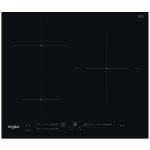 Placa de inducción Whirlpool 3 zonas 60cm Integrada Vidrio y cerámica Negra