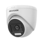 Câmara IP Hikvision DS-2CE76D0T-LPFS 2MP Smart-Hybrid com infravermelhos e luz branca, microfone interno
