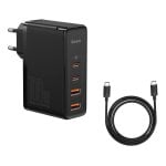 Cargador Baseus GaN2 Pro 100W 2 USB-C 2 USB-A, carga rápida y cable USB-C 1m incluido Cargador Baseus GaN2 Pro 100W 2 USB-C 2 USB-A, carga rápida y cable USB-C 1m incluido
