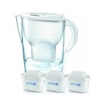 Carafe blanche Brita Marella 2,4 L + 3 filtres Maxtra Pro avec indicateur numérique Carafe blanche Brita Marella 2,4 L + 3 filtres Maxtra Pro avec indicateur numérique