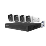 Kit videovigilancia Foscam FN9108E-B4-2T PoE 4 cámaras V5EP 5MP disco duro 2TB IP66