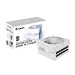 Alimentation modulaire GIGABYTE 850 W 80 PLUS Platinum GP-AE850PM PG5 ICE PCIe 5.0 ATX 3.0, blanche Alimentation modulaire GIGABYTE 850 W 80 PLUS Platinum GP-AE850PM PG5 ICE PCIe 5.0 ATX 3.0, blanche