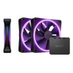 Ventilateur supplémentaire hydrodynamique NZXT F120 RGB Duo Triple Pack 120 mm 500-1800 tr/min RGB PWM Ventilateur supplémentaire hydrodynamique NZXT F120 RGB Duo Triple Pack 120 mm 500-1800 tr/min RGB PWM