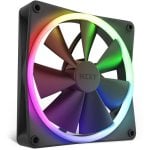 NZXT F140 RGB Schwarzer 140-mm-PWM-Lüfter mit NZXT CAM-Steuerung und 18 anpassbaren LEDs NZXT F140 RGB Schwarzer 140-mm-PWM-Lüfter mit NZXT CAM-Steuerung und 18 anpassbaren LEDs