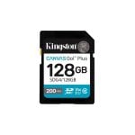 Scheda SD Kingston Canvas Go Plus da 128 GB SDXC UHS-I U3 V30 200 MB/s, nera Scheda SD Kingston Canvas Go Plus da 128 GB SDXC UHS-I U3 V30 200 MB/s, nera