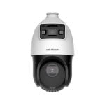Cámara IP Hikvision PTZ Dome Doble Lente 4MP PoE Zoom 25X ColorVu DarkFighter Exterior IP66
