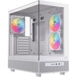 Caja PC Einarex PRISMA S500 RGB White ATX Vidrio Templado 9 Ventiladores Blanco Caja PC Einarex PRISMA S500 RGB White ATX Vidrio Templado 9 Ventiladores Blanco