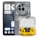 Téléphone Nothing Pack (3a) Pro Smartphone 12/256 Go Gris + Écouteurs Bluetooth (a) Jaune Téléphone Nothing Pack (3a) Pro Smartphone 12/256 Go Gris + Écouteurs Bluetooth (a) Jaune