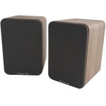 Enceintes Bluetooth auto-alimentées Approx 60 W RMS en bois avec télécommande Enceintes Bluetooth auto-alimentées Approx 60 W RMS en bois avec télécommande
