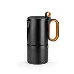 Cafetera de Cápsulas BRA Efficient 0,18L Acero Inoxidable Full Induction Naranja/Negro