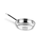 Poêle à frire professionnelle BRA en acier inoxydable 18/10, 30 cm, triple fond, induction intégrale, 220 °C Poêle à frire professionnelle BRA en acier inoxydable 18/10, 30 cm, triple fond, induction intégrale, 220 °C