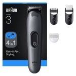 Cortapelos Braun Recargable NiMH 14 ajustes longitud 50min autonomía Negro/Gris Cortapelos Braun Recargable NiMH 14 ajustes longitud 50min autonomía Negro/Gris