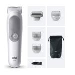 Aparador Braun Wet & Dry Cinzento Sem Fios Bateria Li-Ion 100min Acessórios x6 IPX7 Aparador Braun Wet & Dry Cinzento Sem Fios Bateria Li-Ion 100min Acessórios x6 IPX7